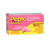Pepto-Bismol, Pepto-Bismol Upset Stomach Reliever Antidiarrheal Caplets, 24 ct