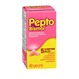 Pepto-Bismol, Pepto-Bismol Upset Stomach Reliever Antidiarrheal Caplets, 40 ct