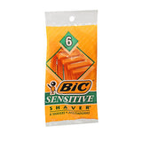 Bic, Bic Single Blade Shavers Sensitive Skin, 6 each