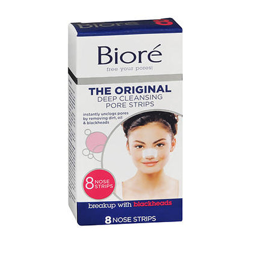 Biore Deep Cleansing Pore Strips For Nose 8 each By Biore