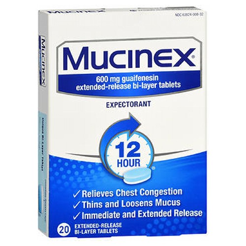 Mucinex Extended-Release Count of 20 By Mucinex