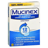 Mucinex, Mucinex Expectorant Extended Release, 600 mg, 40 tabs