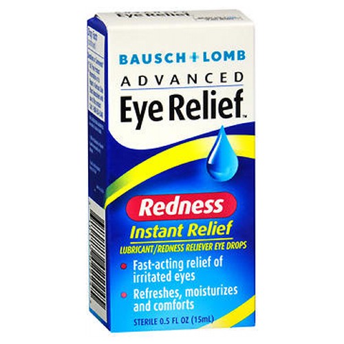 Bausch And Lomb Advanced Eye Relief Instant Redness Relief Lubricant Eye Drops 0.5 oz By Bausch And Lomb