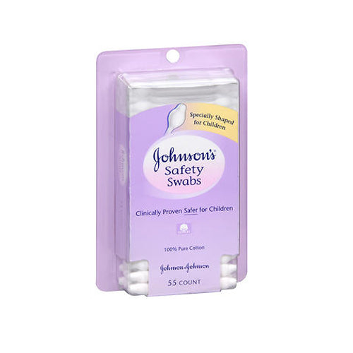 Johnsons Safety Swabs 55 each By Johnson & Johnson