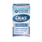 Colace Docusate Sodium Stool Softener Laxative Capsules Count of 1 By Colace