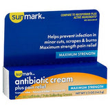 Sunmark, Sunmark Antibiotic Cream Plus Pain Relief, Count of 1