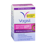 Vagisil, Vagisil Anti-Itch Medicated Wipes Maximum Strength, 12 each