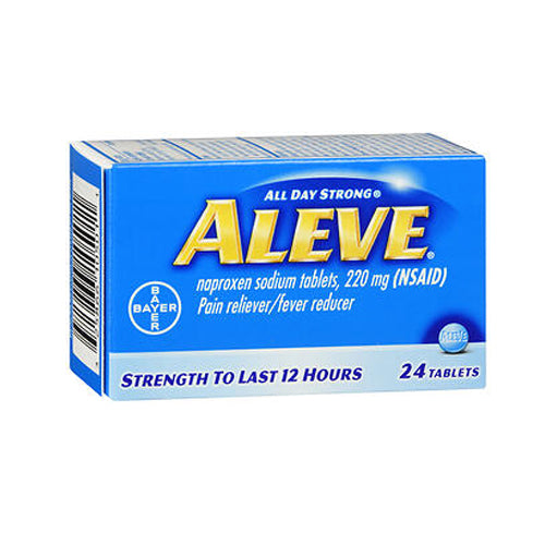 Bayer, Aleve All Day Strong Pain Reliever Fever Reducer Tablets, 220 mg, 24 tabs