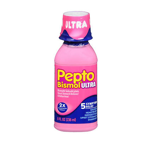 Pepto-Bismol Maximum Strength Liquid Relives Upset Stomach 8 oz By Pepto-Bismol