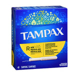 Tampax, Tampax Tampons With Flushable Applicator Regular Absorbancy, 40 each