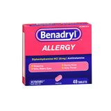 Benadryl, Benadryl Allergy Relief Ultra Tablets, 48 tabs