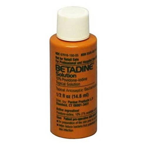 Betadine Solution Antiseptic 0.5 oz By Betadine