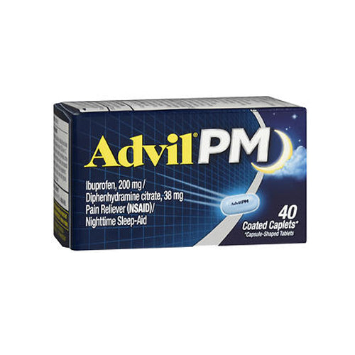 Advil, Advil Pain Reliever And Nighttime Sleep Aid, 40 Caplets