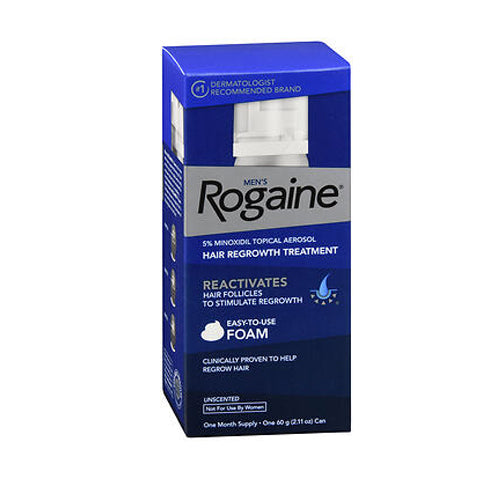 Rogaine, Rogaine Men Hair Regrowth Treatment Easy-To-Use Foam, 2.11 oz