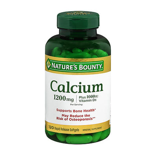 Nature's Bounty, Nature's Bounty Calcium Plus Vitamin D3, 1200 mg, 120 Softgels