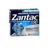 Zantac 150 Maximum Strength Acid Reducer Tablets Cool mint 24 tabs By Nubian Heritage