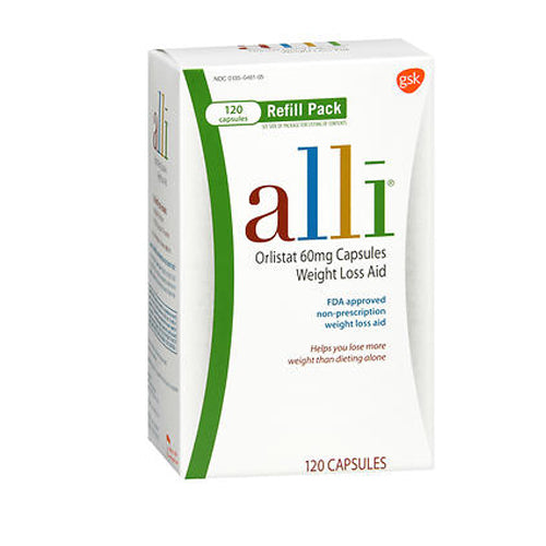 Alli Weight Loss Refill Pack 120 Capsules By Alli