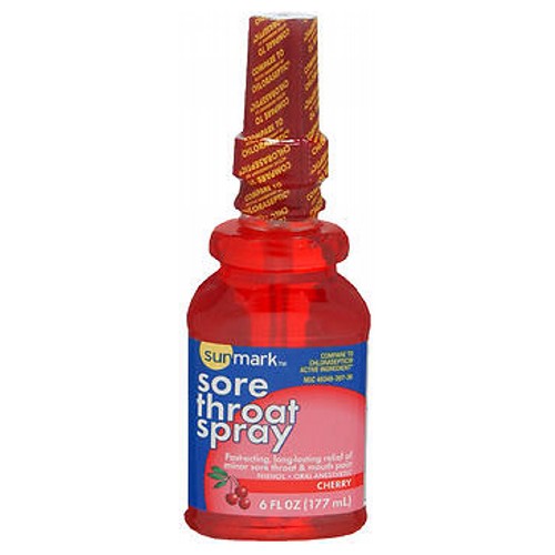 Sore Throat Spray Cherry 6 oz By Sunmark