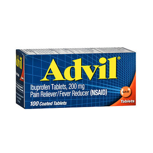 Advil, Advil Pain Reliever And Fever Reducer Coated Tablets, 200 mg, 100 tabs