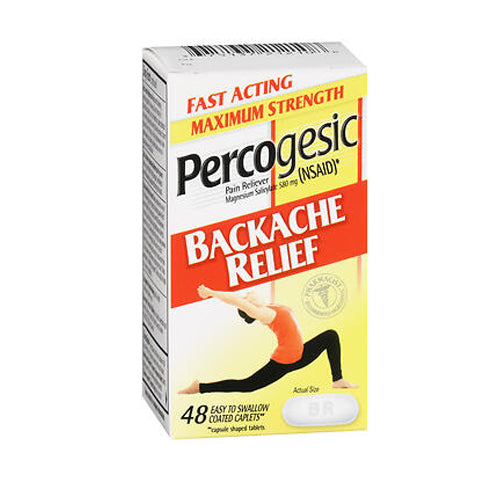 Percogesic Backache Relief Caplets 48 caplets By Percogesic