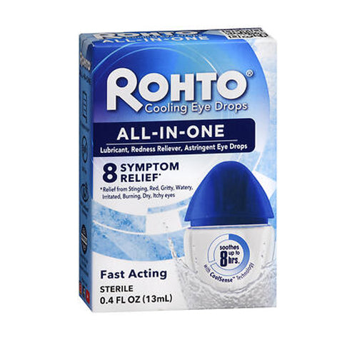 Mentholatum, Rohto Ice Redness Relief Eye Drops, 0.43 oz