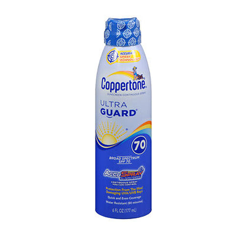 Coppertone, Coppertone Ultraguard Continuous Spray Sunscreen Spf 70 Plus, 6 oz