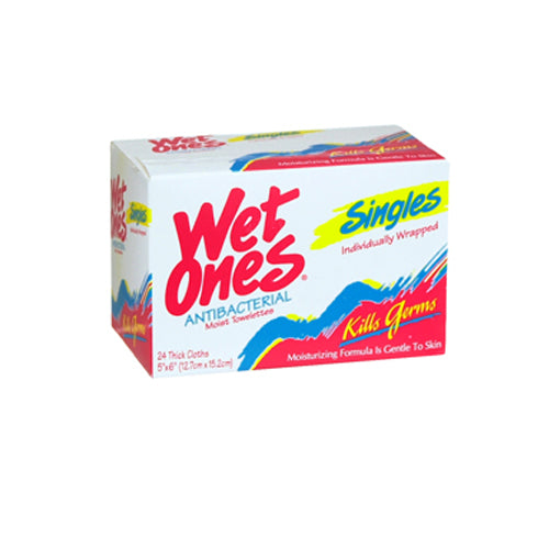 Schick, Wet Ones Wipes Anti Bacterial Towelettes, 24 Each