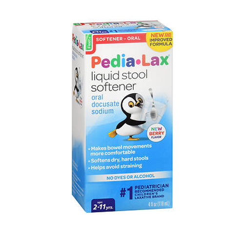 Fleet, Fleet Pedia-Lax Liquid Stool Softener, Fruit punch 4 oz