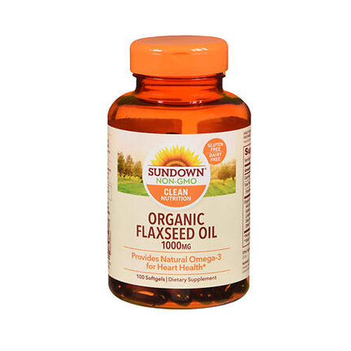 Sundown Naturals, Sundown Naturals Flax Oil, 1000 mg, 100 Softgels