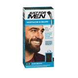 Just For Men, Just For Men Mustache & Beard Brush-In Color Gel, Dark Brown (M-45), 1 Each