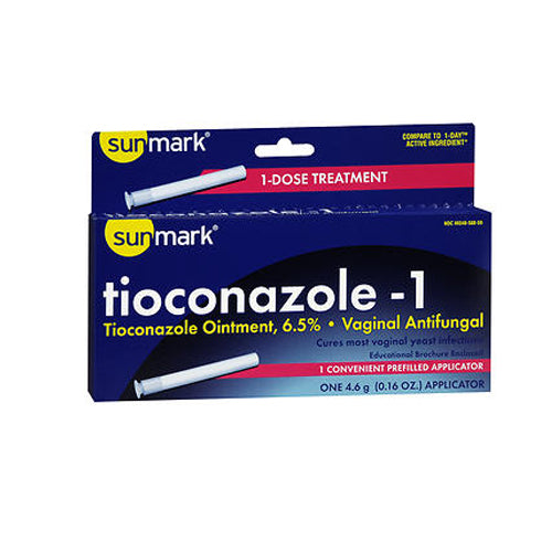 Sunmark, Sunmark Tioconazole-1 Vaginal Antifungal Disposable Applicator, 0.16 oz