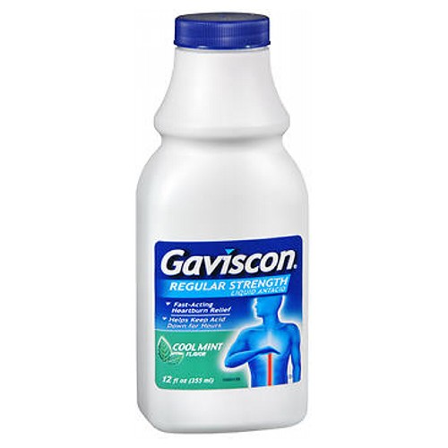 Gaviscon Liquid Regular Strength Cool Mint 12 oz By Gaviscon