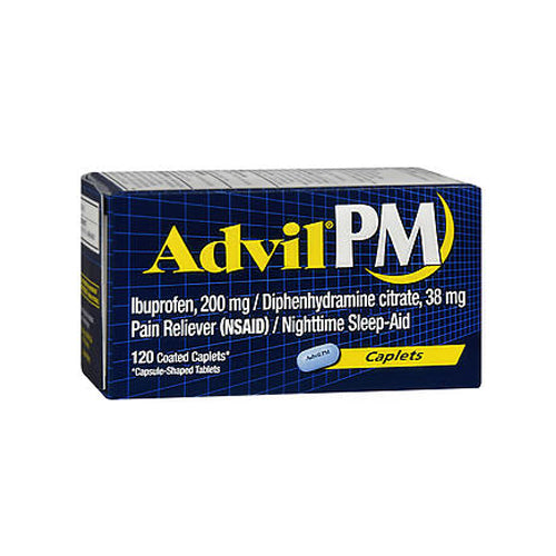 Polident, Advil Pain Reliever And Nighttime Sleep Aid, 120 Caplets