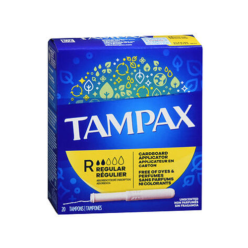 Tampax, Tampax Tampons With Flushable Applicator Regular Absorbency, 20 each