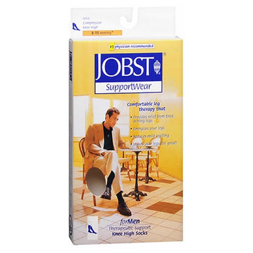 Jobst Supportwear Socks For Men Knee High Black-X-Large Count of 1 By Jobst