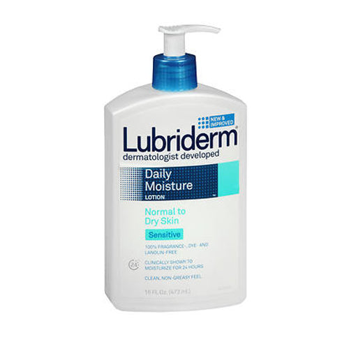 Lubriderm Daily Moisture Lotion Sensitive Skin 16 oz By Lubriderm